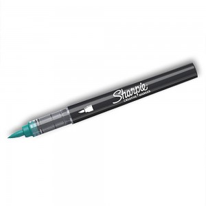 Sharpie zaļš akrila marķieris (zaļš) - ar otiņa galu - 2218068