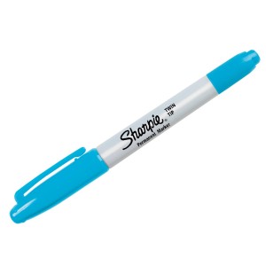 Sharpie Twin Tip gaiši zils marķieris 1 gab.