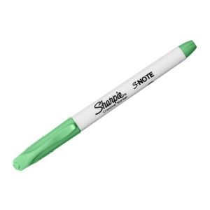 Sharpie S-note marķieris zaļš 1 gab.
