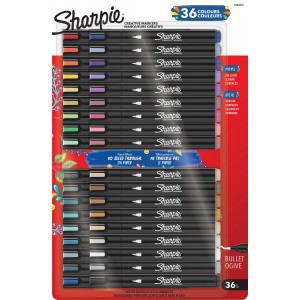 Sharpie akrila marķieri (koniskais uzgalis) – pamatkrāsas, siltās krāsas un zemes toņi – 2223312
