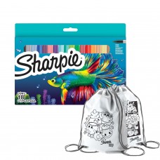 Sharpie Fine 18 krāsu komplekts ar krāsu maisiņu