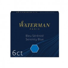 Tintes kapsulas Waterman International Zilais - S0110950 Tintes kapsulas Waterman International Zilais - S0110950