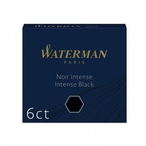 Tintes kapsulas Waterman International Black - S0110940