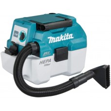 Makita DVC750LZX1 7,5L 18V Li-Ion akumulatora mitrs un sauss pārnēsājamais putekļu sūcējs ar akumulatoru