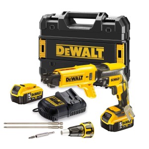 Bezsuku motors 18V XR Li-Ion 2x5Ah DeWalt DCF620P2K-QW ģipškartona skrūvgriezis