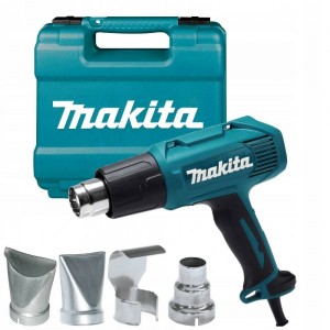 Makita HG5030K 2-pakāpju vadu termostatiski regulējama 1600 W siltuma lielgabals ar vadu