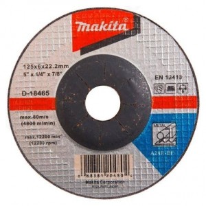 Slīpēšanas disks metālam 125x6mm A24R Makita D-18465