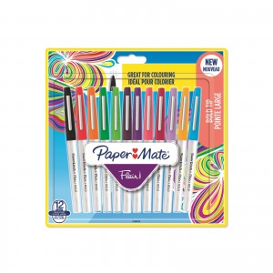 Pildspalvas komplekts PaperMate Flair Bold 12 (1,2 mm) - 2138474