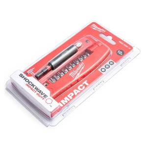 Triecienurbju komplekts Phillips, Pozidriv un Torx skrūvēm, PH2, PZ1 - PZ3, TX15 - TX40 (12 gab.) Milwaukee 4932430910