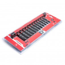 Triecienviļņu 1/4 garu trieciena uzgaļu komplekts, sešstūra, 4 - 13 mm (12 gab.) Milwaukee Triecienviļņu 1/4 garu trieciena uzgaļu komplekts, sešstūra, 4 - 13 mm (12 gab.) Milwaukee