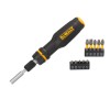 DeWALT Teleskopiskais skrūvgriezis ar sprūdratu un 10 uzgaļiem